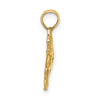 14K Polished Playful Cow Charm