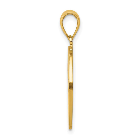 14K MY BEST FRIEND with Cut-out Dog Charm