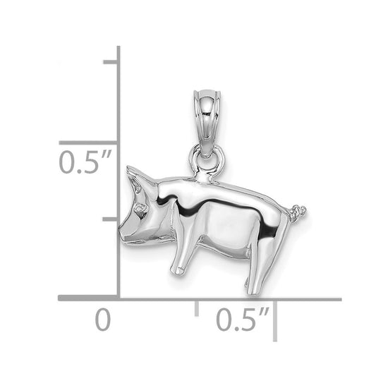 Gold Polished Farm Animal Pendants