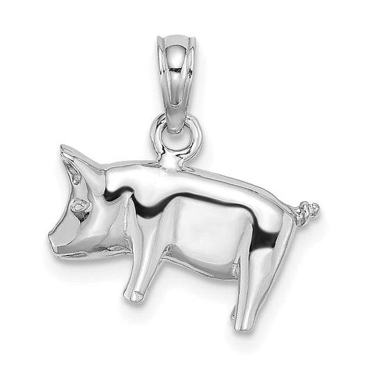 Gold Polished Farm Animal Pendants