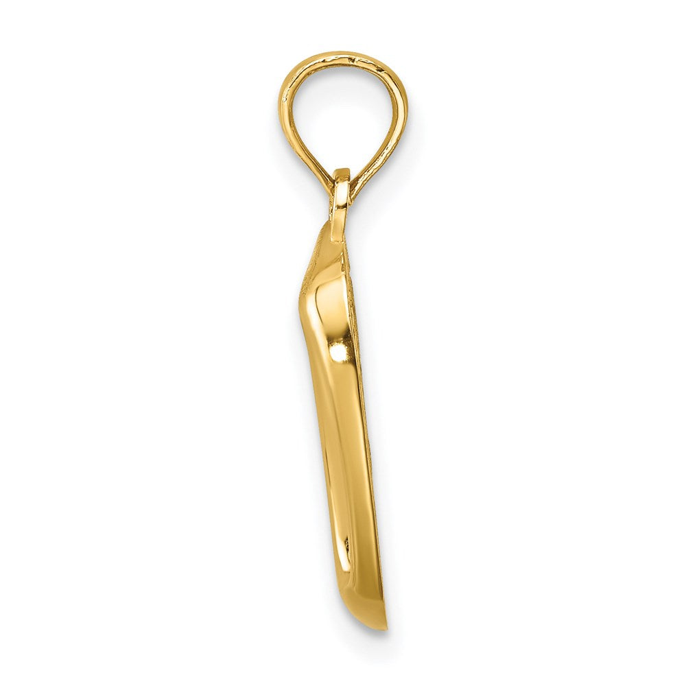 Gold Polished Cat Pendants