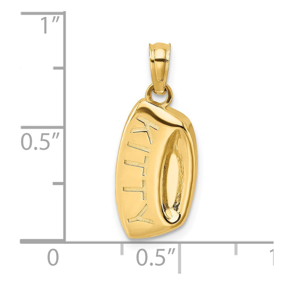 Gold Polished Cat Pendants