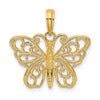 Gold Polished Butterfly PendantsK