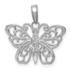 Gold Polished Butterfly PendantsK
