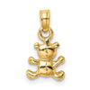 14K 3-D Mini Teddy Bear Charm
