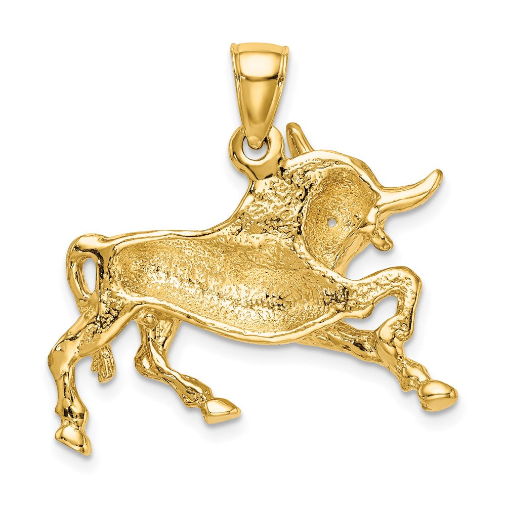 Gold Polished Bull Pendants