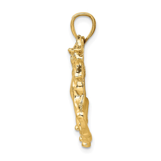 Gold Polished Horse Pendants