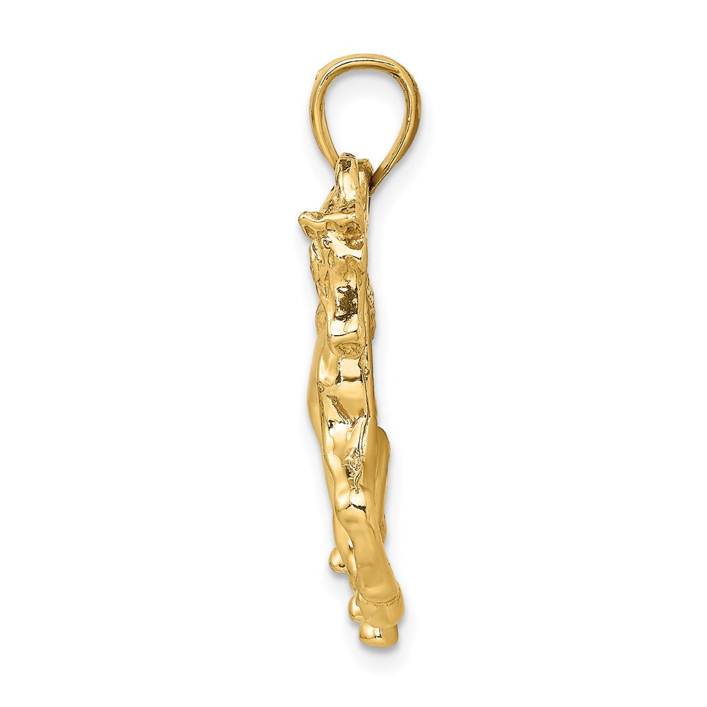 Gold Polished Horse Pendants