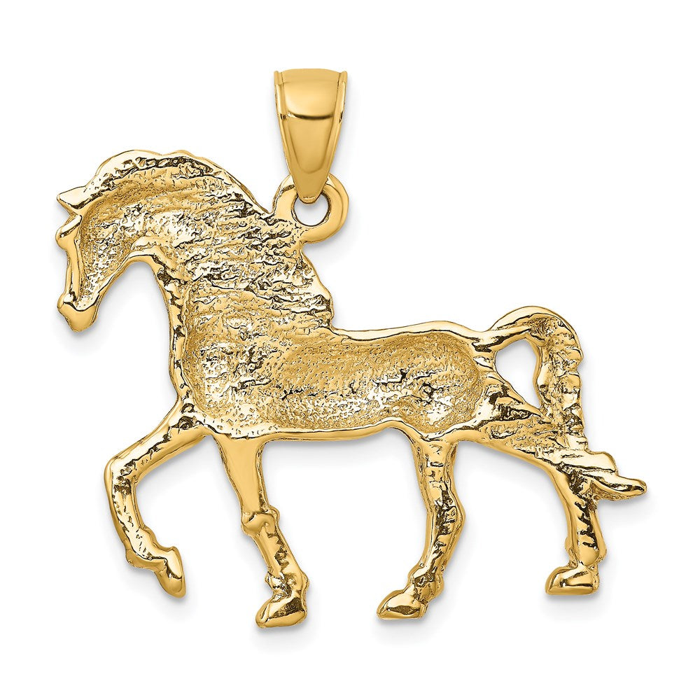 Gold Polished Horse Pendants