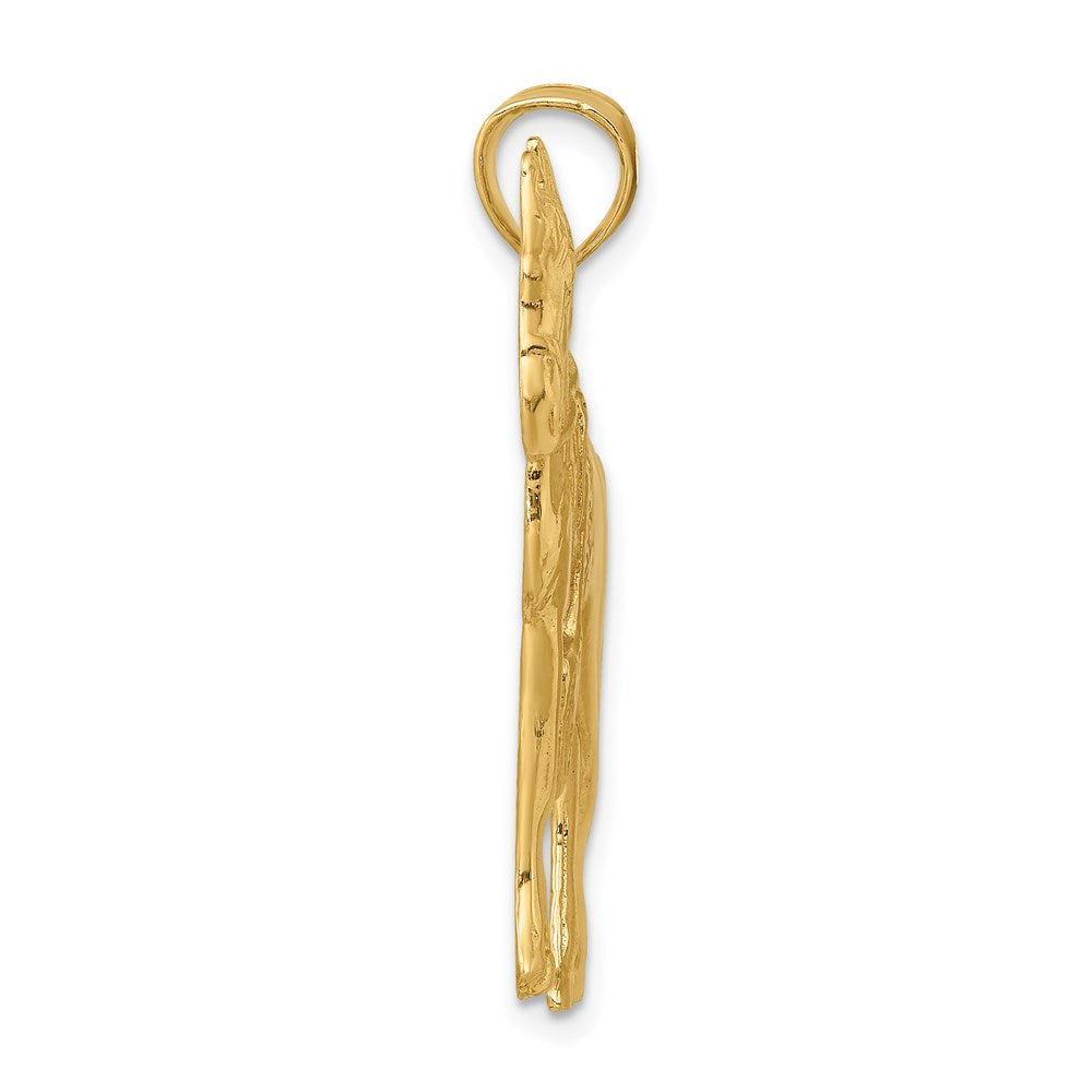 14K Horse with Saddle Charm