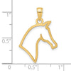 Gold Polished Horse Pendants