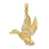 Gold Polished Bird Pendants