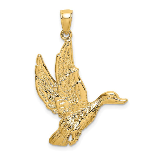 Gold Polished Bird Pendants