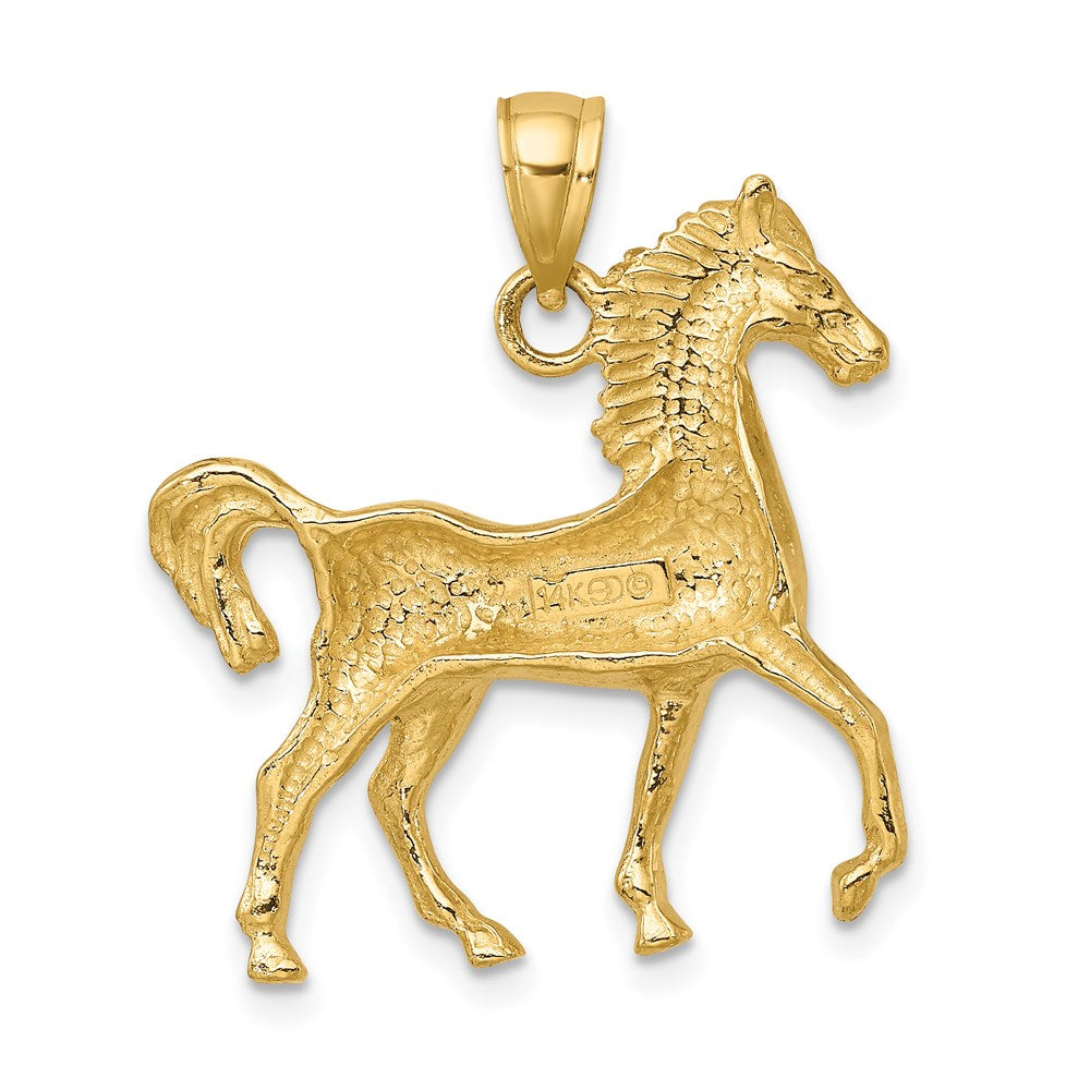 Gold Polished Horse Pendants