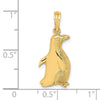 Gold Polished Penguin Pendants