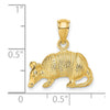 14K 3-D Armadillo Charm