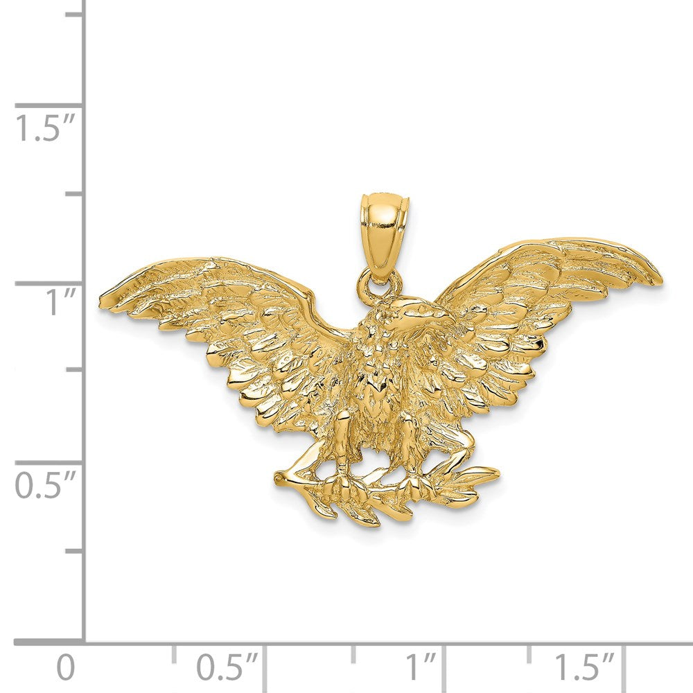 Gold Polished Eagle Pendants