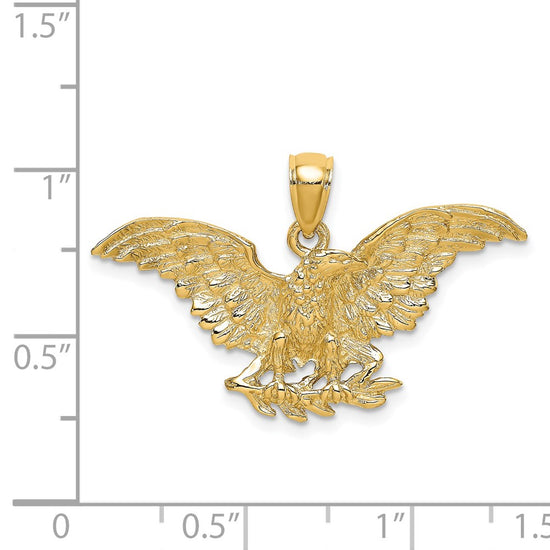 Gold Polished Eagle Pendants