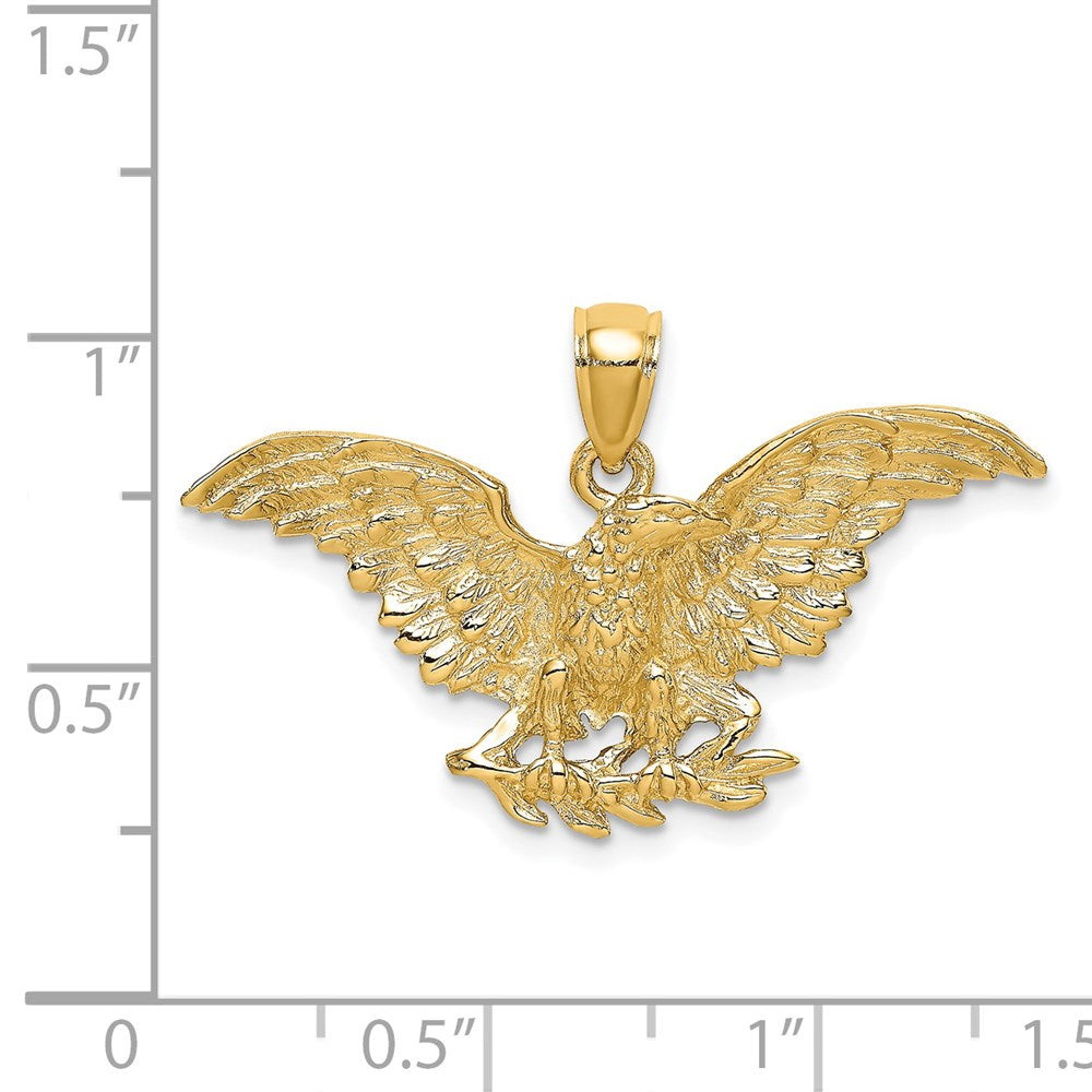 Gold Polished Eagle Pendants