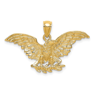 Gold Polished Eagle Pendants