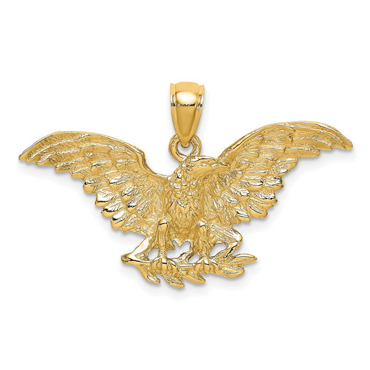 Gold Polished Eagle Pendants