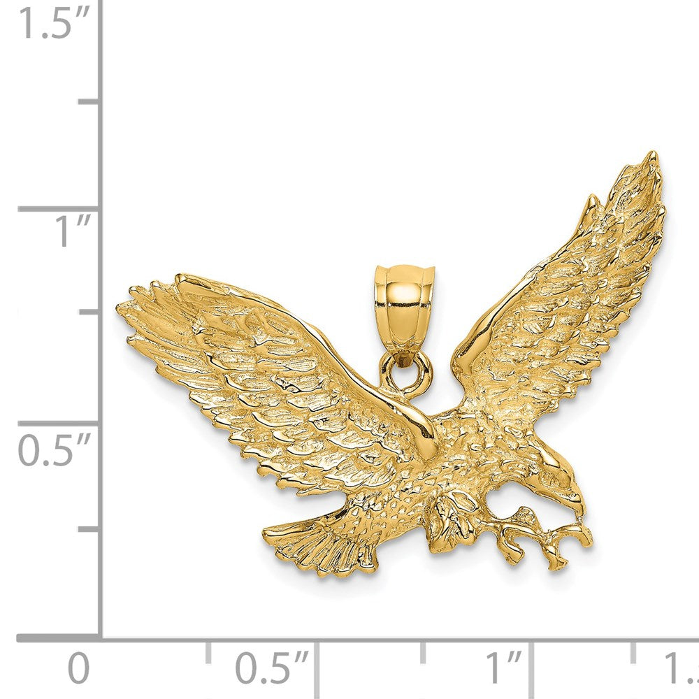 Gold Polished Eagle Pendants