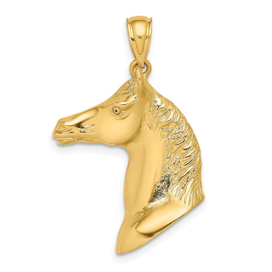 Gold Polished Horse Pendants