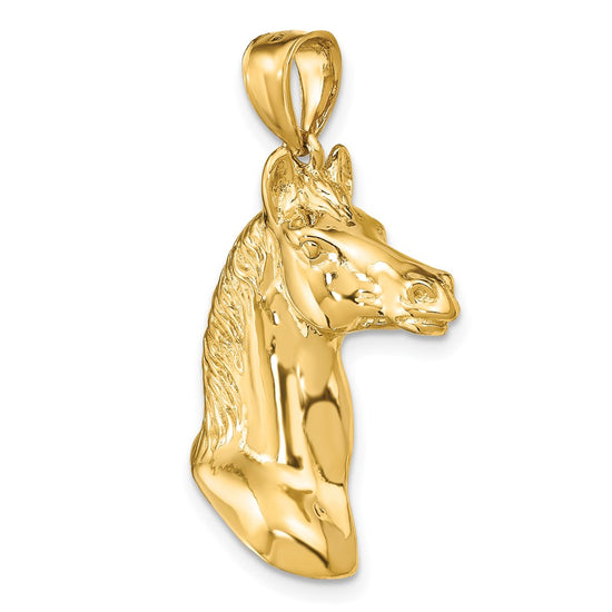 Gold Polished Horse Pendants