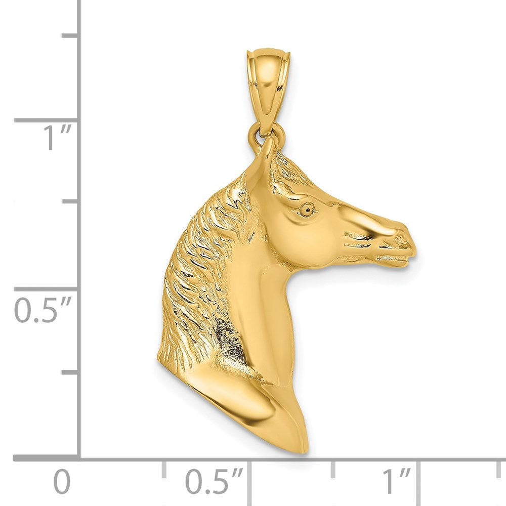 Gold Polished Horse Pendants