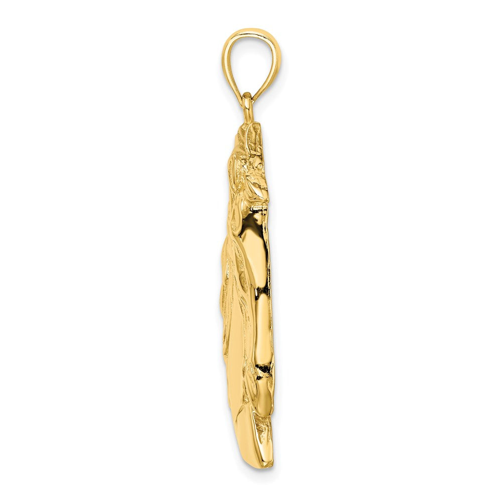 Gold Polished Horse Pendants