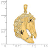 Gold Polished Horse Pendants