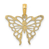 Gold Polished Butterfly Pendants