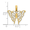 Gold Polished Butterfly Pendants