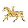 14K Polished Trotting Horse Charm