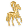 14K 3-D Horse Charm
