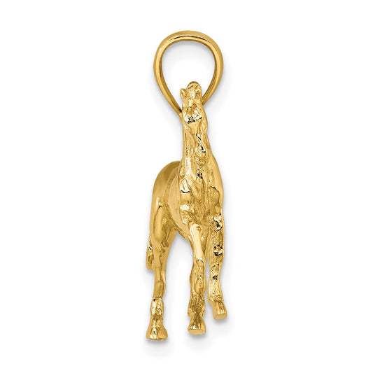 Gold Polished Horse Pendants