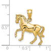 14K 3-D Horse Charm