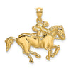 Gold Polished Horse Pendants