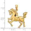 Gold Polished Horse Pendants