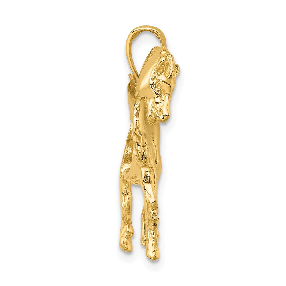 Gold Polished Horse Pendants