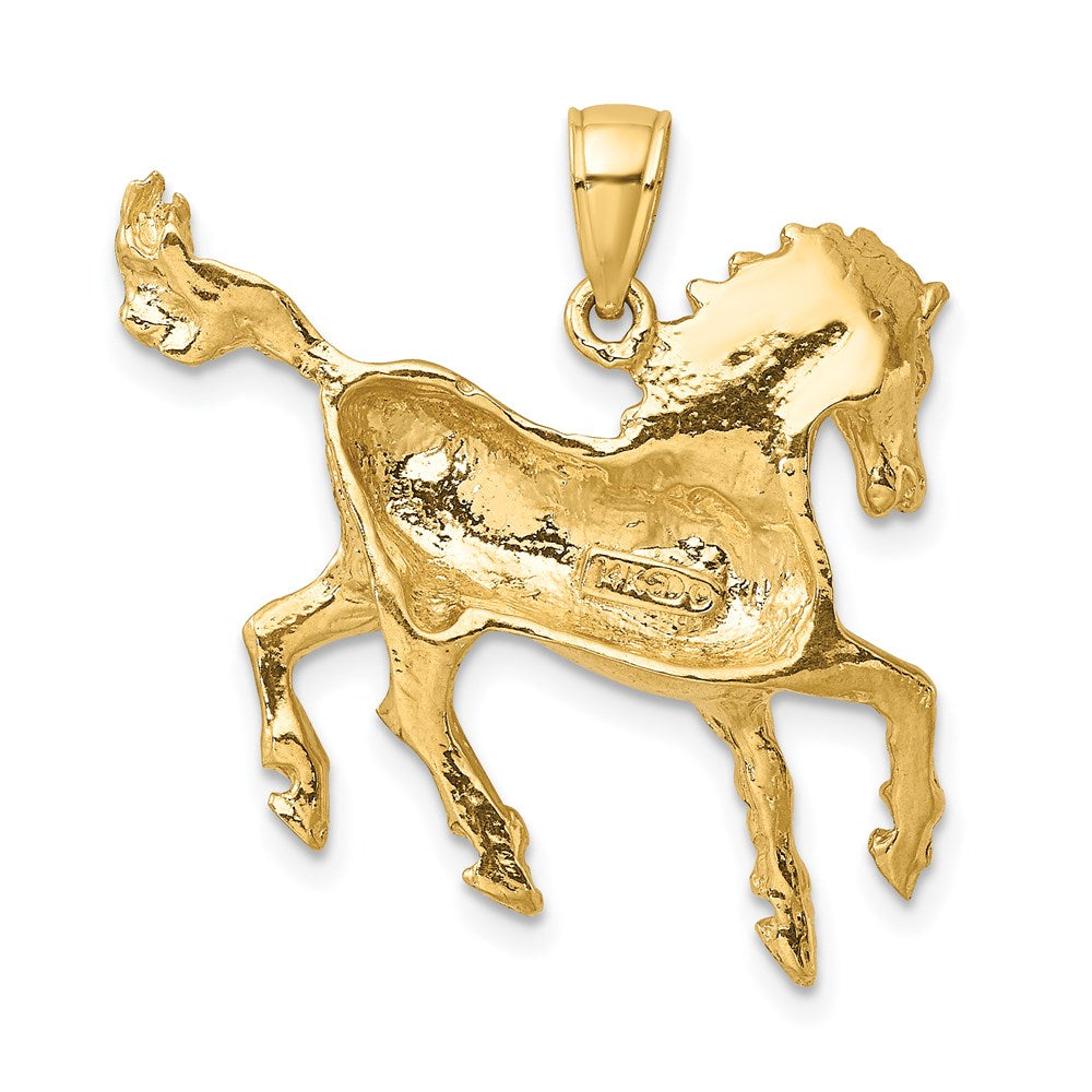 Gold Polished Horse Pendants