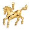 Gold Polished Horse Pendants