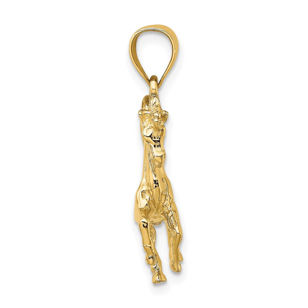 Gold Polished Horse Pendants