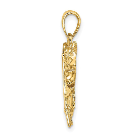 Gold Polished Horse Pendants