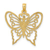 Gold Polished Butterfly Pendants
