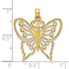 Gold Polished Butterfly Pendants