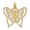 Gold Polished Butterfly Pendants