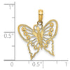 14K Cut-Out Butterfly Charm
