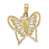 Gold Polished Butterfly Pendants