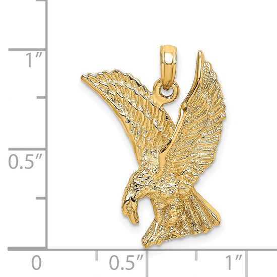 Gold Polished Eagle Pendants